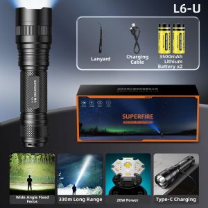 SUPERFIRE | High Light Super Bright Long Range Household Durable Outdoor LED Torch