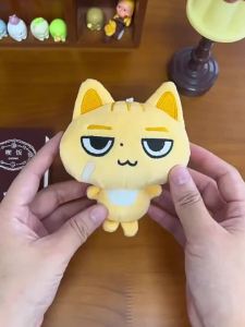 Bandai | James Anime Mèo Vàng Búp Bê 8Cm Nhồi Bông Mềm Hình Hoạt Hình Dễ Thương Hình Thú Mặt Dây Chuyền Sưu Tập Quà Tặng Cho Người Hâm Mộ