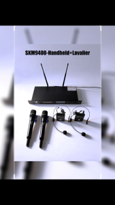 Sennheiser SKM9400 Professional Wireless Microphone 4-Channel Handheld Lavalier Bodypack Mics for Events & Presentation