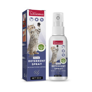 Natural Cat Scratch Deterrent Spray for Sofa and Furniture Protection Long-Lasting and Safe