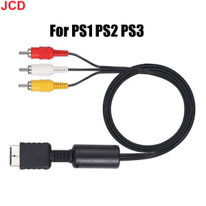 JCD 1pc For PS1 PS2 PS3 1.8M AV Cable Splitter RCA Audio Video Extend Cord to Monitor TV RCA Wire Converter Adapter