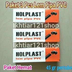 Paket Hemat 3 Pcs Lem Pipa PVC/Hol PVC Glue Murah Berkualitas