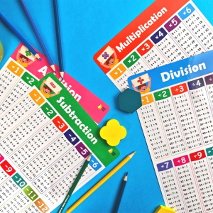 BEAR TALE Educational Preschool Poster Teach with Mathematical Topic for Kids Classroom Learning Posters 4Pcs