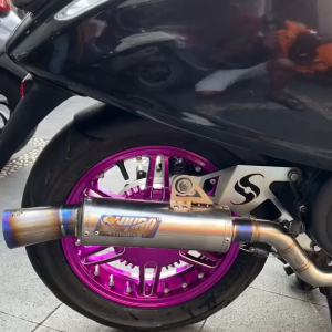 Knalpot Shijiro Ct Series Rc Power Titanium Vespa Sprint Primavera S Lx