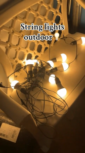 9w LED String Lights Coffee Bar Outdoor Garden Patio light Edison Bulbs Wedding Christmas Globe Lighting Waterproof Connect