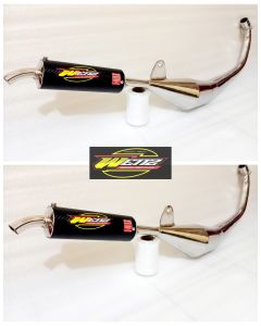 Knalpot suzuki satria hiu/lumba model samping slincer carbon full croom