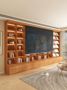 Dustproof Storage Wall Bookcase With Bench