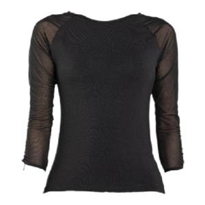DAN’S GIRL | Elastic Mesh Cross-Shoulder Ballet Practice Wear