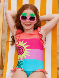 PPTOWN | UV Protection Quick Drying High Elasticity Girls One-Piece Swimsuit