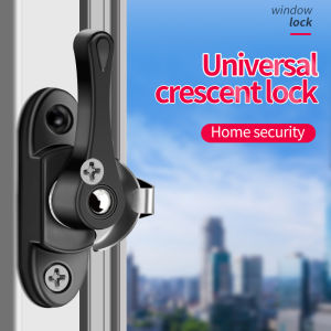 Crescent lock universal two-way stainless steel sliding door and window security latch sliding door hook window buckle accessories security latch
