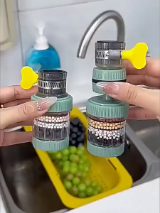 6-Layer Faucet Filtration 360° Rotatable Paip Dapur Penapis