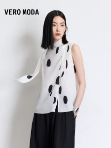Vero Moda | Summer New Bow Dotted Lustrous Draping Knitwear