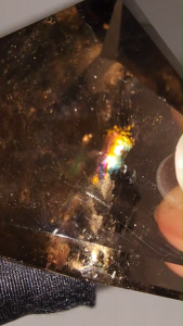 (SG Seller Ready Stocks) Natural Brazil Smoky Quartz Free Form Ornament with Rainbow