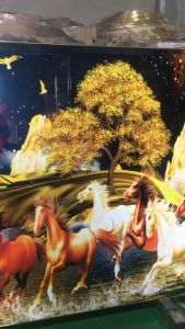 Bộ 3 Tranh Tráng Gương-Tranh Treo Tường-Tranh Hưu Nai