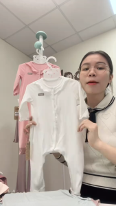 Bodysuit Cho Bé COOKIE Sleepsuit Cài Giữa Cổ Bèo Cho Bé Size Từ 0 Đến 12 Tháng Tuổi 2026