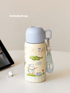 Cốc Giữ Nhiệt Hình Chú Chó Dễ Thương Cốc Hút Straws Cốc Đựng Nước 500ml Cho Học Sinh Đi Học Cốc Đựng Nước Có Thể Mang Theo