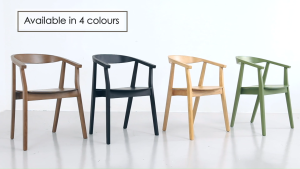 Alora Furniture - GRETA Solid Dining Chair (2pcs) / Arm Chair / Wooden Dining Chair / Kerusi Makan Kayu / Kitchen Chair / Kerusi Dapur 餐椅