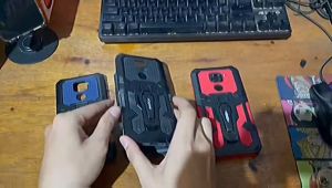 Case HP Untuk OPPO RENO 6 4G Soft Case Belt Clip Kick Standing Cover Hard Case I Crystal Casing HP