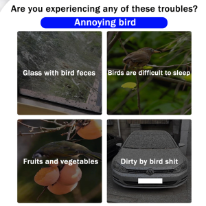 50 years without birds Intelligent anti bird repellent outdoor Ultrasonic AI chip Intelligent frequency conversion pigeons repellent No need to charge penghalau burung merpati 360° eviction High frequency resonance sound waves crow repellent 智能驱鸟神器 赶鸟神器