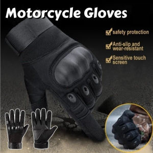Motorcycle Gloves Anti-slip Breathable Riding Gear Gloves Full Finger Protective Gloves for Men