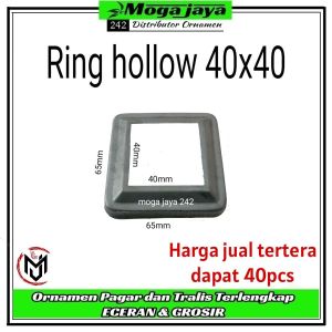 40 pcs ring hollow 40x40 ornamen tralis pagar