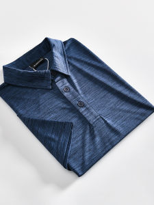 เสื้อโปโลแขนสั้นลําลองผู้ชาย Finn สําหรับการเดินทางในเมืองในฤดูร้อนสีบริสุทธิ์สไตล์พื้นฐานโพลีเอสเตอร์ผ้าบาง 100%