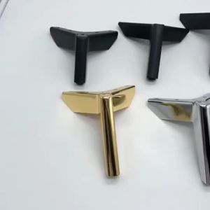 Kaki sofa 10/15cm Kualitas Besi Gold Stabil Anti-Rust Lemari Sofa Meja Kopi