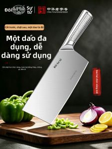 Dao Bếp Thép Không Gỉ Chính Hãng cho Thịt và Rau Củ