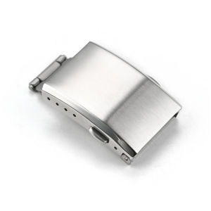 Có Thể Điều Chỉnh Bằng Thép Không Gỉ 316 Có Thể Điều Chỉnh Được Khóa Gập Đồng Hồ Có Lỗ Siêu Nhỏ 16mm 18mm 20mm 22mm Phụ Kiện Dây Đeo Đồng Hồ Màu Bạc