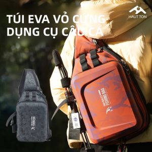 HAUT TON Đa Năng Câu Cá Ba Lô Chống Thấm Nước Dụ Lưu Trữ Lớn Có Thể Gập Lại EVA Vải Oxford Với Họa Tiết Sọc