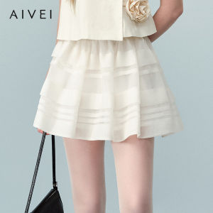 AIVEI | Ballet Style High Waist Puffy Short Skirt