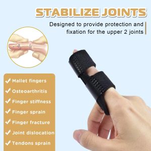 MIYIO 1PCS Finger Splint Adjustable Finger Brace Thumb Splint Finger Knuckle Immobilization for Pain Relief Sport Pain Relief
