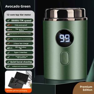 MONLEYTA | Portable Electric Shaver For Men German Precision Small Cannon Display Digital Smart Charging Car Mounted Beard Trimmer