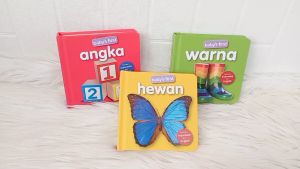Bilingual Babys First HEWAN / WARNA / ANGKA Board Book (2 bahasa : Bhs Indonesia & Inggris)