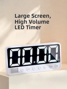 Large Timer Kitchen Electronic Stopwatch Loud Sound Countdown Reminder Commercial Industrial Use Big Screen Timer/Stopwatch
