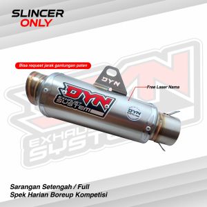 Slincer Knalpot MP2 Drag Harian Boreup DYN Exhaust System