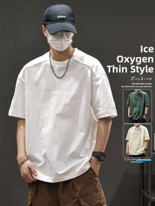 Cotton Thin and Heavyweight Short Sleeve T-Shirt Summer