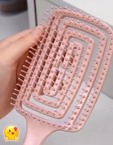 Fashion Big Curved Comb Curly Hair Fluffy Styling Comb Air Cushion Hair Comb High Quality PAZU