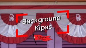 BENDERA BACKGROUND KIPAS PANJANG 8 METER (10 GELOMBANG)