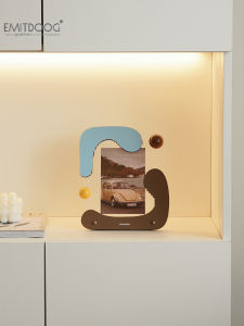 EMITDOOG Picture Frame Decorative Accessories Bedroom Entrance Hall Living Room Soft Decoration Wood Craft Handmade Gift