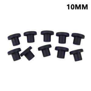 Solid Rubber Hole Plugs 10Pcs 3-12mm Durable High Temperature Caps for Car Modification DIY Craft
