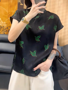 QINGNAER | Chinese Style Versatile Short Sleeve Shirt