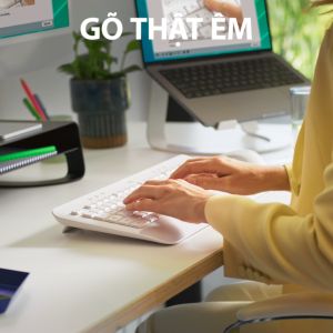 Bàn Phím Không Dây Logitech Signature K650 - Nhỏ gọn gác tay tích hợp tương thích Mac Bluetooth & USB Bolt