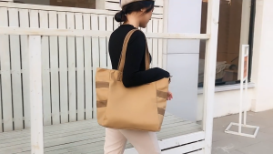 Comelnya Canvas Shoulder Bag Woman Student Simple Casual Cute Beg Bahu Kanvas Wanita Pelajar Kasual Ringan Bergaya