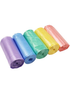 Thickened Colorful Kitchen Garbage Bags Privacy Vest Type Black Extra Thick Flat Mouth Plastic Bags Home Use Disposable Vest Style