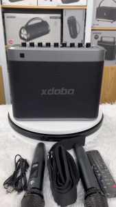 Loa Karaoke Bluetooth 5.3 Xdobo Tuner 200W + 2 Micro không dây Chống nước IPX6 Pin 24000Mah 10h Nghe