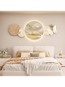 FENGHONGTAO | Bedside LED Decorative Painting Stone Prosperity Lucky Sandstone