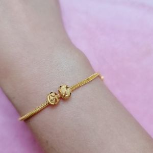 JIN JING PDR BEAD BUNGA/STAR (SMALL) EMAS 916 0.25g-0.45g JEWELLERY