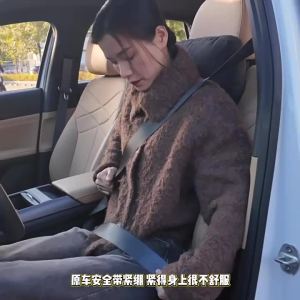 OUHOE | (New) 1Pcs Car Seat Belt Adjuster Seat Belt Clamp Shoulder And Neck Seat Belt Locking Clip Protector
