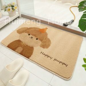 Cute cartoon Bathroom Rug Machine Washable Bathroom Floor Mat  Soft Absorbent Non-Slip Bath Rug
